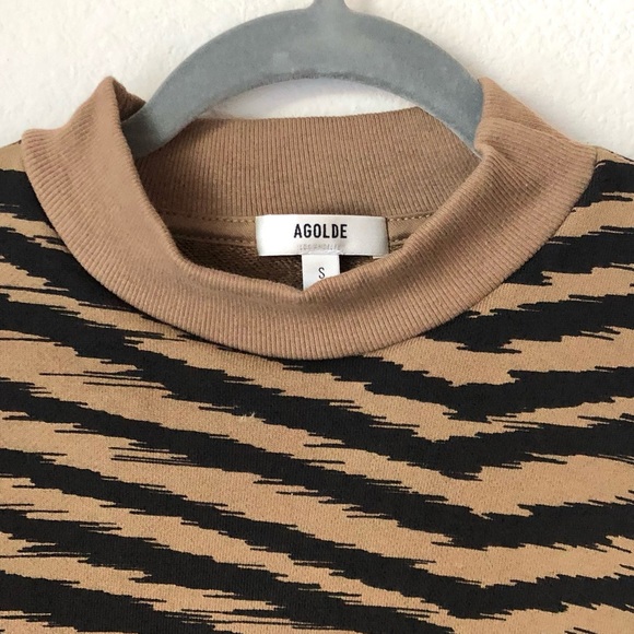 CLOSEOUT \AGOLDE\• NWT Serpentine Mock Neck Sweatshirt - Picture 4 of 16